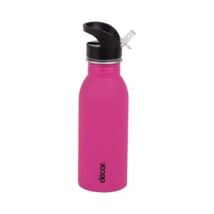 Décor Snap n Seal Soft Touch Pink Stainless Steel Bottle 500ml