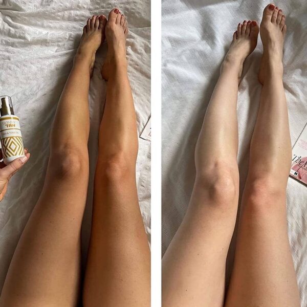 Skinny Tan before and after results